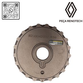 RN 042037-I 8200042037 POLIA DENTADA DO VIRAB. MOT 1.0 16V D4D - 1